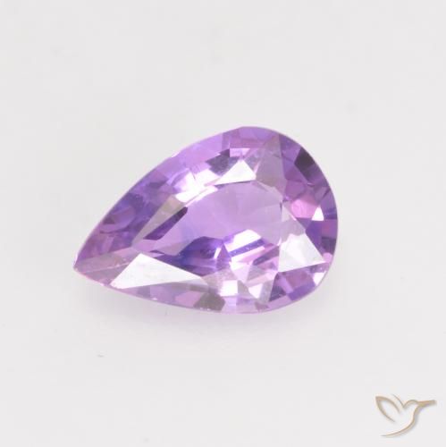 0.63ct 天然 アイリスバイオレット サファイア, 洋梨の形, VVS-VS