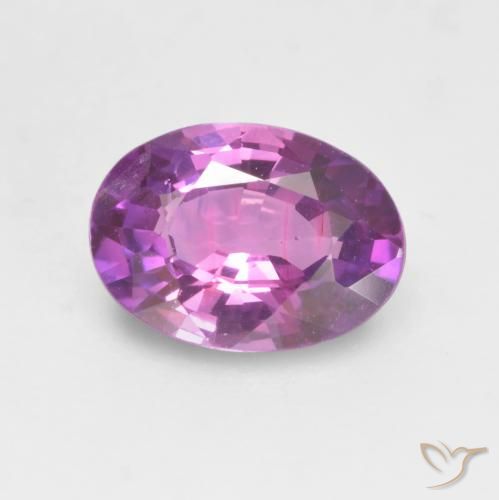 0.65ct 天然 濃い紫 サファイア, 楕円形, VVS-VS