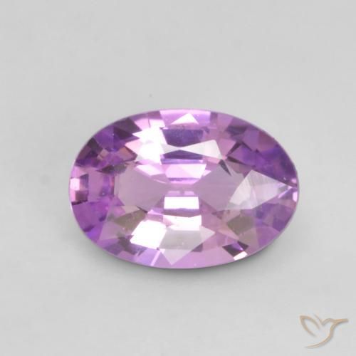 0.58ct 天然 エレクトリックパープル サファイア, 楕円形, VVS-VS