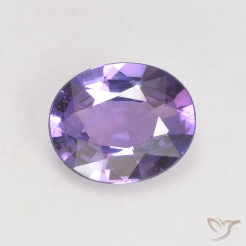0.66ct 天然 ディープバイオレット サファイア, 楕円形, VS