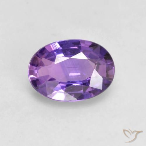 0.51ct 天然 ピンクバイオレット サファイア, 楕円形, VS