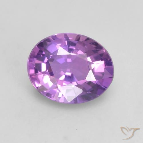 0.56ct 天然 鮮やかなピンクバイオレット サファイア, 楕円形, VS