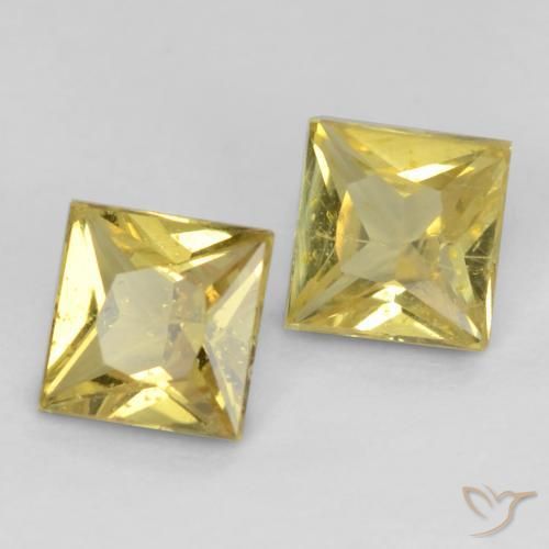 Shop natural 0.59ct マスタードイエロー サファイア gems, 四角形, from タンザニア at GemSelect. In stock, global shipping!
