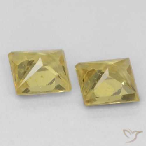 Shop natural 0.59ct マスタードイエロー サファイア gems, 四角形, from タンザニア at GemSelect. In stock, global shipping!
