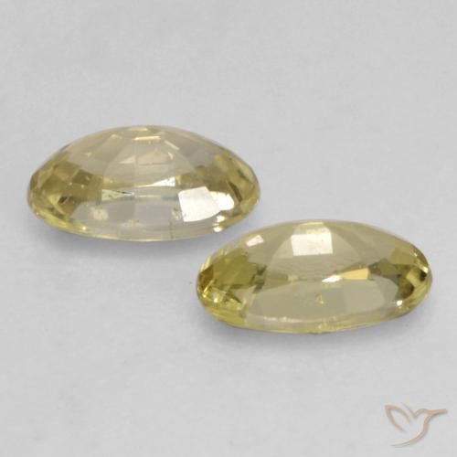 Shop natural 0.64ct ミディアム薄いイエロー サファイア gems, 楕円形, from タンザニア at GemSelect. In stock, global shipping!