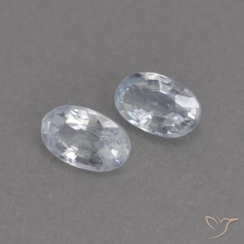 Shop natural 0.55ct 青みがかったホワイト サファイア gems, 楕円形, from タンザニア at GemSelect. In stock, global shipping!