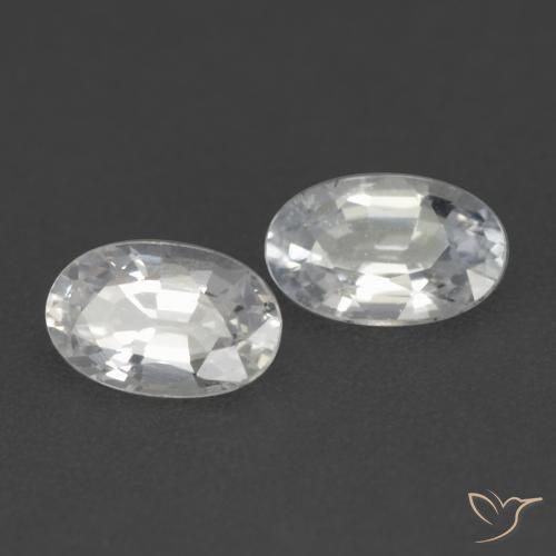 Shop natural 0.54ct ホワイト サファイア gems, 楕円形, from タンザニア at GemSelect. In stock, global shipping!