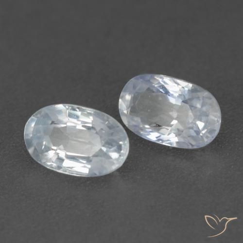 Shop natural 0.63ct 青みがかったホワイト サファイア gems, 楕円形, from タンザニア at GemSelect. In stock, global shipping!