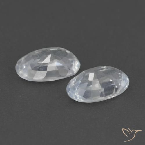 Shop natural 0.63ct 青みがかったホワイト サファイア gems, 楕円形, from タンザニア at GemSelect. In stock, global shipping!