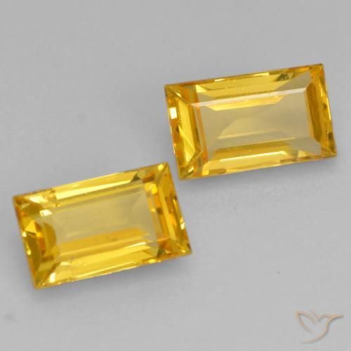 Shop natural 0.75ct ゴールド サファイア gems, バゲット, from タンザニア at GemSelect. In stock, global shipping!