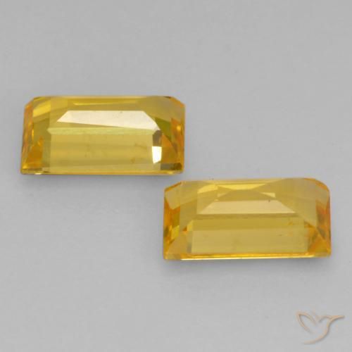 Shop natural 0.75ct ゴールド サファイア gems, バゲット, from タンザニア at GemSelect. In stock, global shipping!