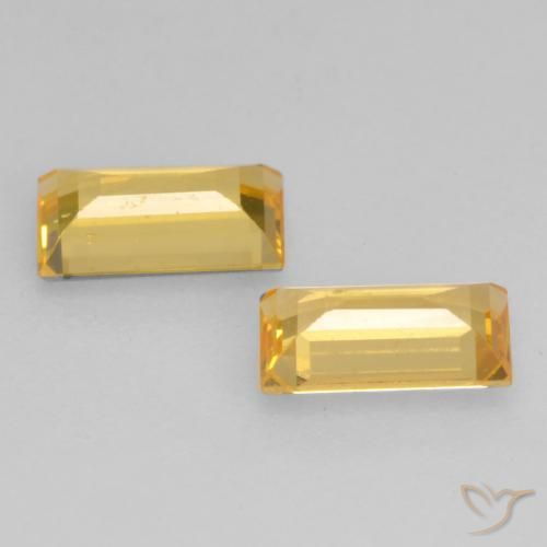 Shop natural 0.64ct ゴールド サファイア gems, バゲット, from タンザニア at GemSelect. In stock, global shipping!