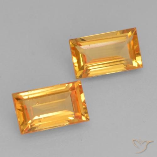 Shop natural 0.63ct ミディアムオレンジ サファイア gems, バゲット, from タンザニア at GemSelect. In stock, global shipping!