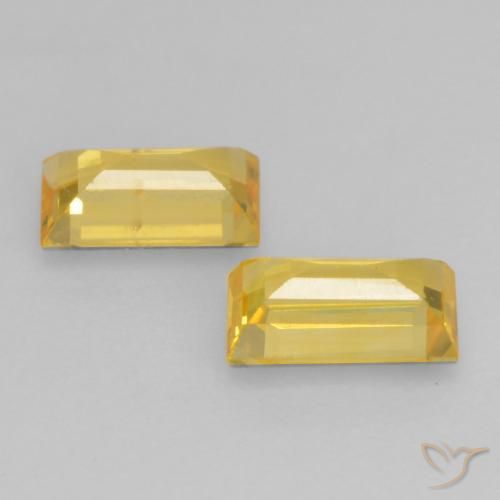 Shop natural 0.71ct ゴールド サファイア gems, バゲット, from タンザニア at GemSelect. In stock, global shipping!