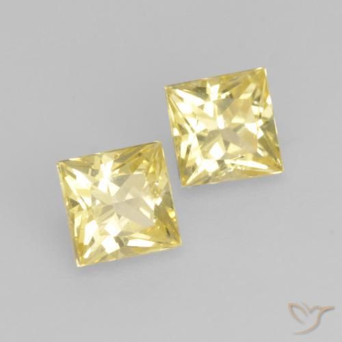 Shop natural 0.64ct 薄いゴールデンイエロー サファイア gems, 四角形, from タンザニア at GemSelect. In stock, global shipping!