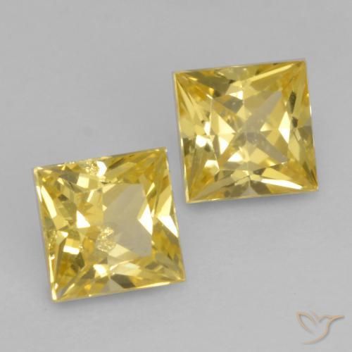 Shop natural 0.63ct ミディアムイエロー サファイア gems, 四角形, from タンザニア at GemSelect. In stock, global shipping!
