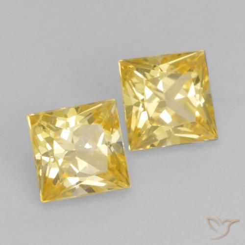 Shop natural 0.60ct ミディアムイエロー サファイア gems, 四角形, from タンザニア at GemSelect. In stock, global shipping!