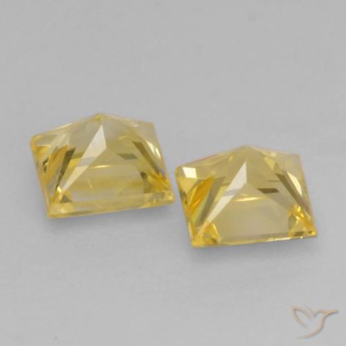 Shop natural 0.60ct ミディアムイエロー サファイア gems, 四角形, from タンザニア at GemSelect. In stock, global shipping!