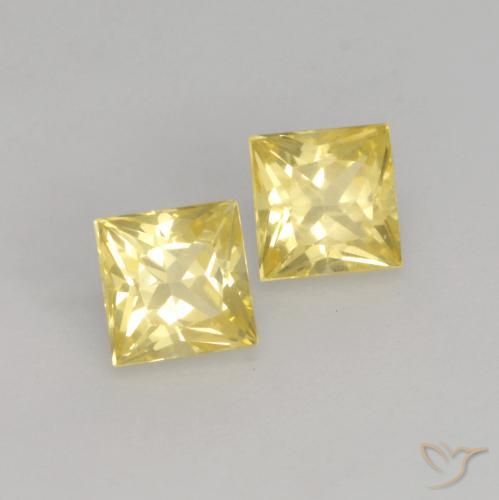 Shop natural 0.59ct ミディアム薄いイエロー サファイア gems, 四角形, from タンザニア at GemSelect. In stock, global shipping!