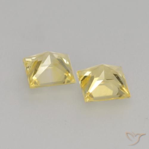 Shop natural 0.71ct ミディアム薄いイエロー サファイア gems, 四角形, from タンザニア at GemSelect. In stock, global shipping!