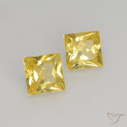 Shop natural 0.58ct ミディアムイエロー サファイア gems, 四角形, from タンザニア at GemSelect. In stock, global shipping!