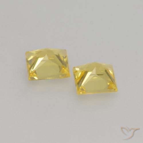 Shop natural 0.58ct ミディアムイエロー サファイア gems, 四角形, from タンザニア at GemSelect. In stock, global shipping!