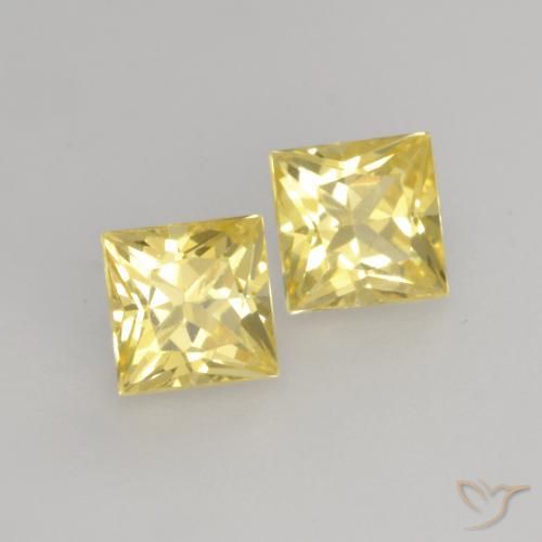 Shop natural 0.69ct ミディアム薄いイエロー サファイア gems, 四角形, from タンザニア at GemSelect. In stock, global shipping!