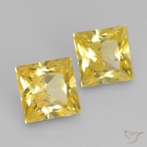 Shop natural 0.64ct 深い黄色 サファイア gems, 四角形, from タンザニア at GemSelect. In stock, global shipping!