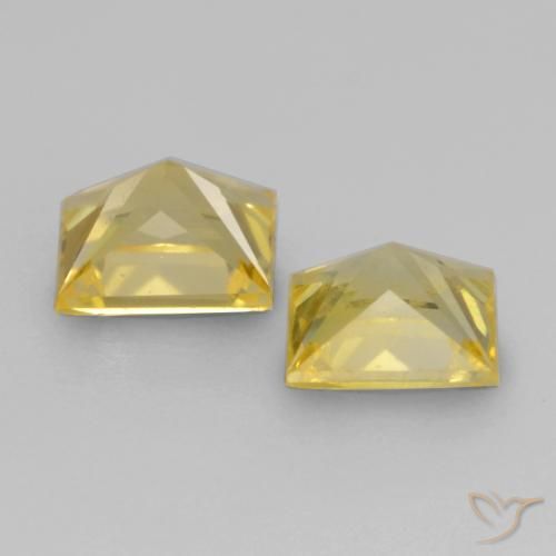 Shop natural 0.64ct 深い黄色 サファイア gems, 四角形, from タンザニア at GemSelect. In stock, global shipping!