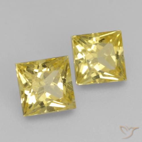 Shop natural 0.64ct ミディアムイエロー サファイア gems, 四角形, from タンザニア at GemSelect. In stock, global shipping!