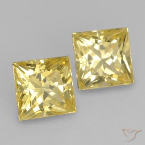 Shop natural 0.73ct ミディアムイエロー サファイア gems, 四角形, from タンザニア at GemSelect. In stock, global shipping!