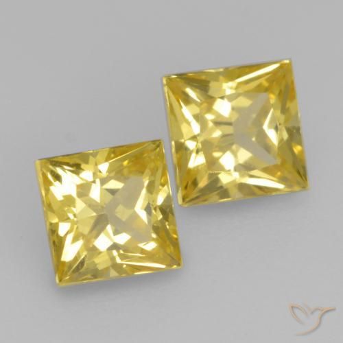 Shop natural 0.68ct ミディアムイエロー サファイア gems, 四角形, from タンザニア at GemSelect. In stock, global shipping!