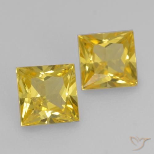Shop natural 0.55ct ミディアムイエロー サファイア gems, 四角形, from タンザニア at GemSelect. In stock, global shipping!