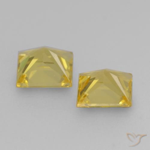 Shop natural 0.55ct ミディアムイエロー サファイア gems, 四角形, from タンザニア at GemSelect. In stock, global shipping!