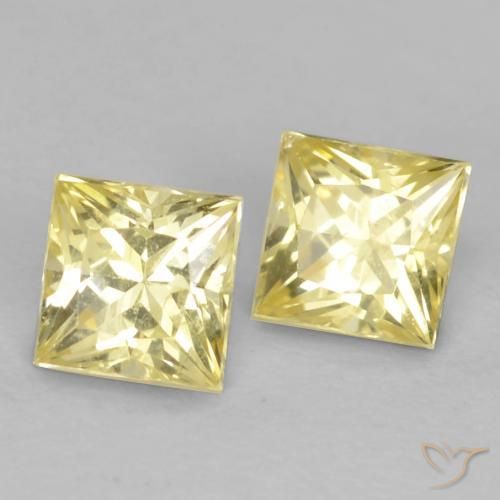 Shop natural 0.77ct ミディアム薄いイエロー サファイア gems, 四角形, from タンザニア at GemSelect. In stock, global shipping!
