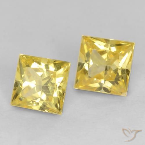 Shop natural 0.61ct ミディアムイエロー サファイア gems, 四角形, from タンザニア at GemSelect. In stock, global shipping!