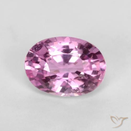 0.83ct 天然 ピンクがかったパープル サファイア, 楕円形, VVS-VS