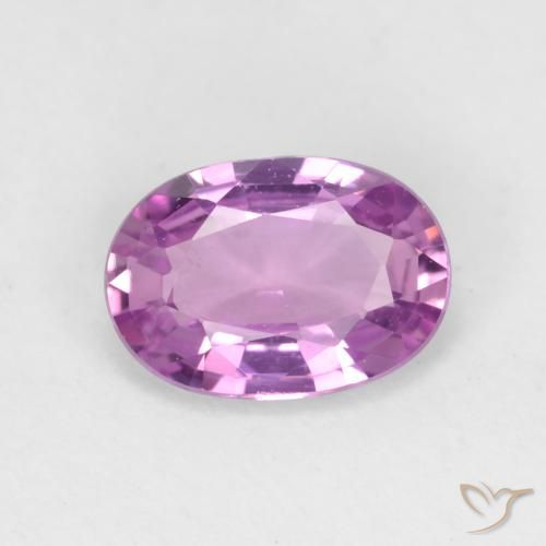 0.73ct 天然 濃いピンクがかった紫 サファイア, 楕円形, VVS-VS