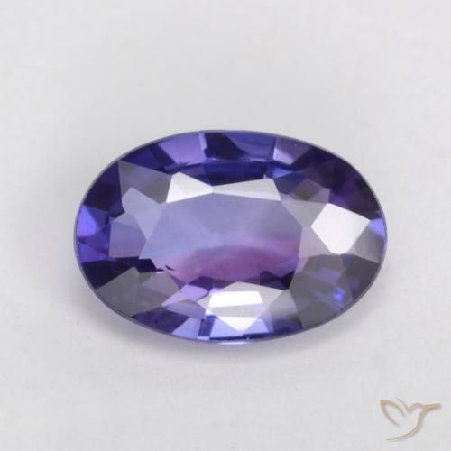 0.50ct 天然 パープルピンク サファイア, 楕円形, VS