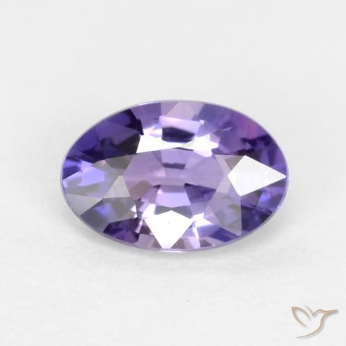 0.53ct 天然 ディープパープル サファイア, 楕円形, VVS-VS