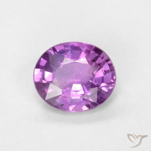 0.39ct 天然 濃い紫 サファイア, 楕円形, VS