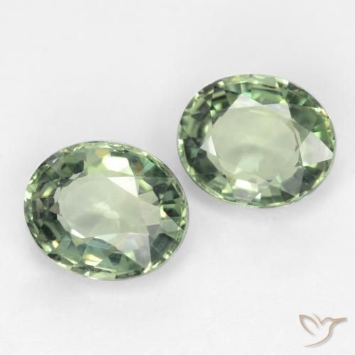 Shop natural 1.58ct Medium Light Green サファイア gems, 楕円形, from タンザニア at GemSelect. In stock, global shipping!