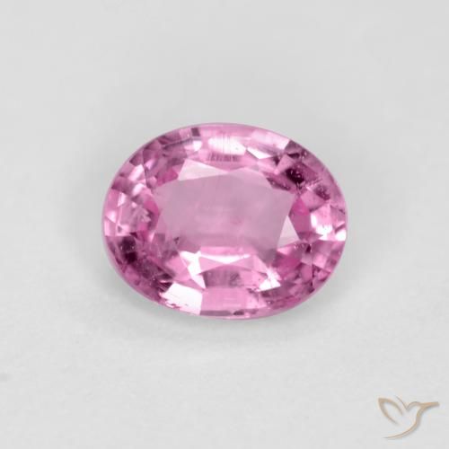 0.45ct 天然 ロイヤルパープルピンク サファイア, 楕円形, VS-SI