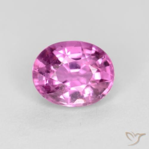 0.54ct 天然 明るいピンクがかった紫 サファイア, 楕円形, VS-SI