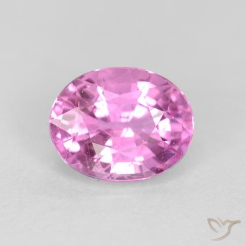 0.45ct 天然 パープルピンク サファイア, 楕円形, VS