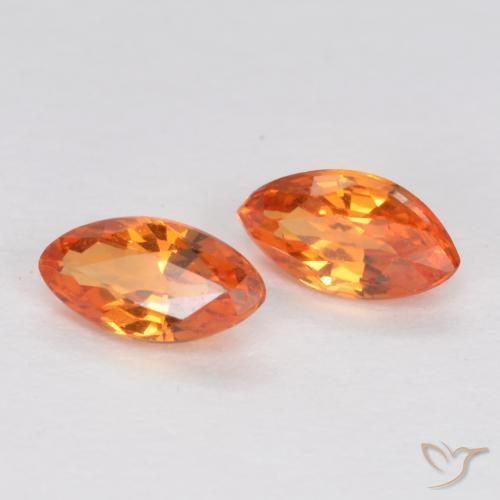 Shop natural 0.39ct 鮮やかなオレンジ サファイア gems, マーキーズ, from タンザニア at GemSelect. In stock, global shipping!