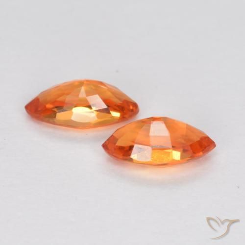 Shop natural 0.39ct 鮮やかなオレンジ サファイア gems, マーキーズ, from タンザニア at GemSelect. In stock, global shipping!