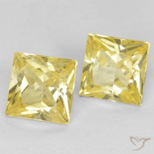 Shop natural 0.63ct ミディアム薄いイエロー サファイア gems, 四角形, from タンザニア at GemSelect. In stock, global shipping!