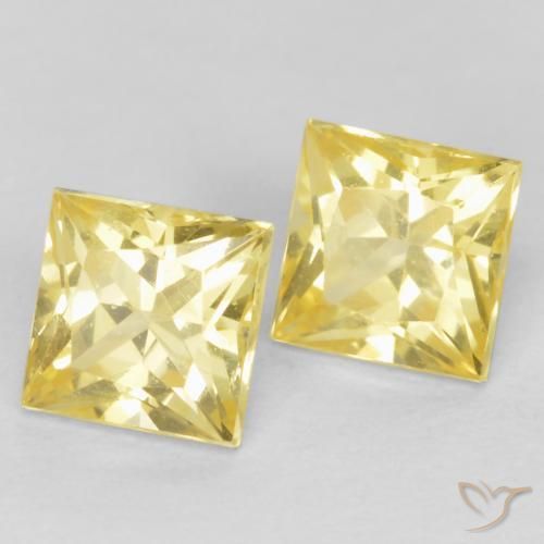 Shop natural 0.69ct ミディアム薄いイエロー サファイア gems, 四角形, from タンザニア at GemSelect. In stock, global shipping!