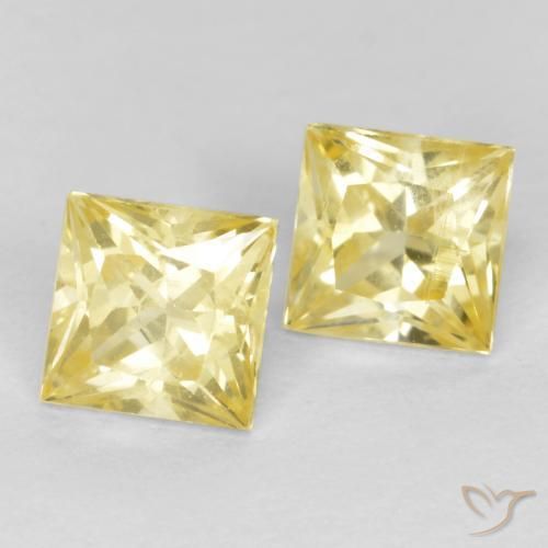 Shop natural 0.75ct ミディアム薄いイエロー サファイア gems, 四角形, from タンザニア at GemSelect. In stock, global shipping!
